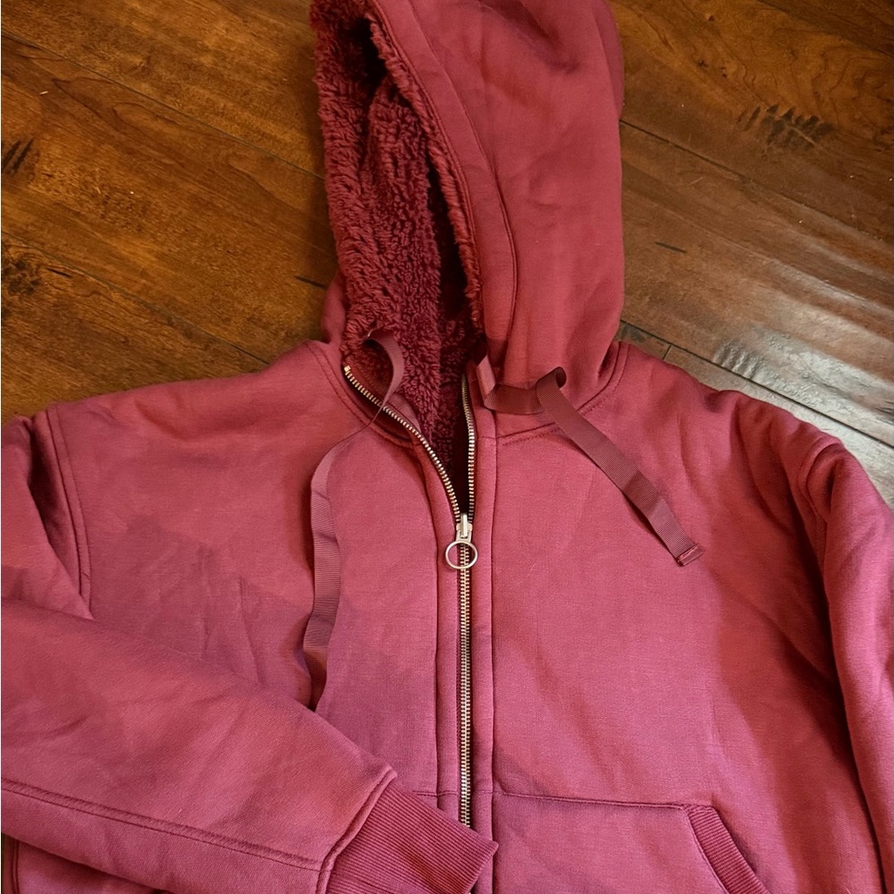 Athleta Cozy Sherpa Reversible Jacket